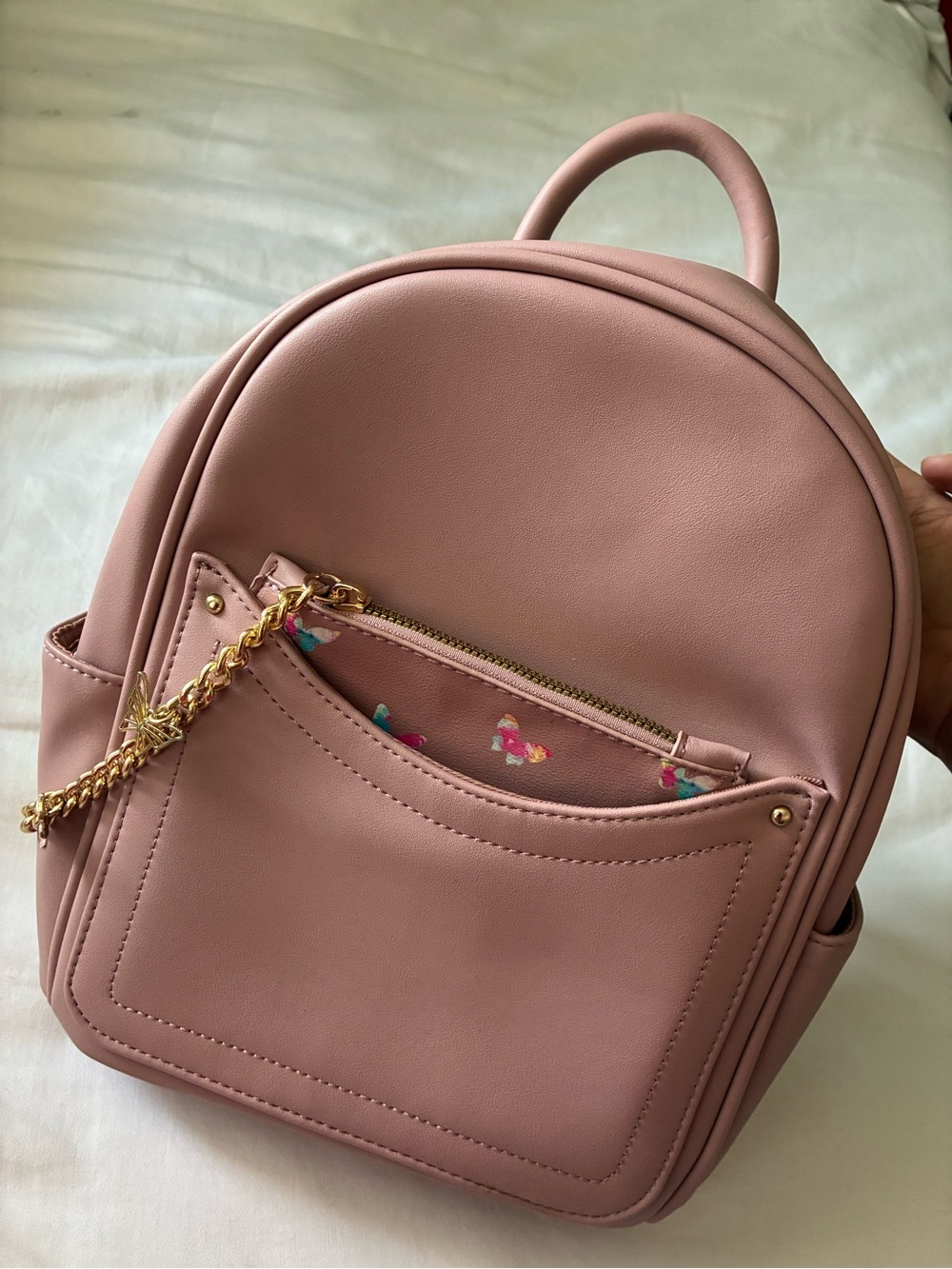 Pink Mini Backpack Butterfly Bag